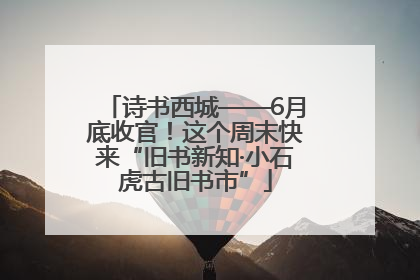 诗书西城——6月底收官！这个周末快来“旧书新知·小石虎古旧书市”