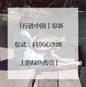 行进中国丨阜新彰武：科尔沁沙地上的绿色传奇