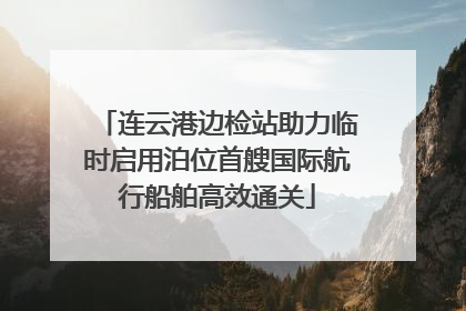连云港边检站助力临时启用泊位首艘国际航行船舶高效通关