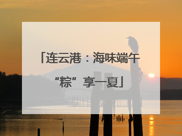 连云港：海味端午 “粽”享一夏