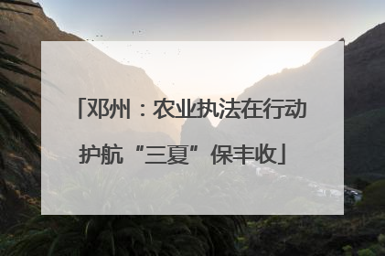 邓州：农业执法在行动 护航“三夏”保丰收