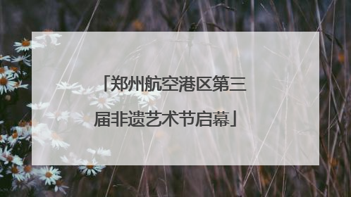 郑州航空港区第三届非遗艺术节启幕