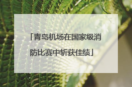 青岛机场在国家级消防比赛中斩获佳绩