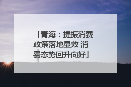 青海：提振消费政策落地显效 消费态势回升向好
