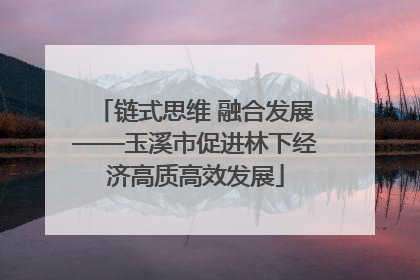 链式思维 融合发展——玉溪市促进林下经济高质高效发展