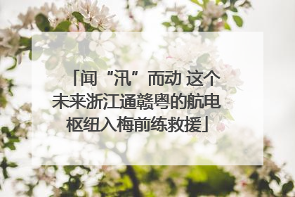 闻“汛”而动 这个未来浙江通赣粤的航电枢纽入梅前练救援