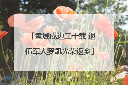雪域戍边二十载 退伍军人罗凯光荣返乡