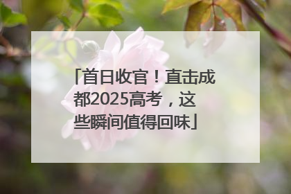 首日收官！直击成都2025高考，这些瞬间值得回味