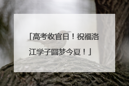 高考收官日！祝福洛江学子圆梦今夏！
