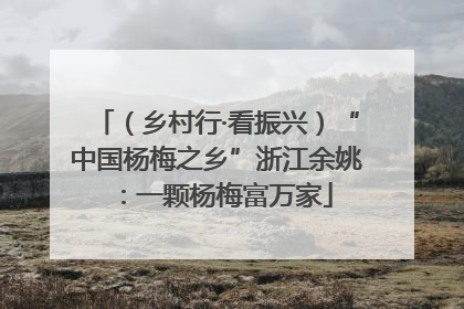 （乡村行·看振兴）“中国杨梅之乡”浙江余姚：一颗杨梅富万家