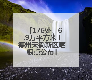 176处、6.9万平方米！德州天衢新区晒粮点公布