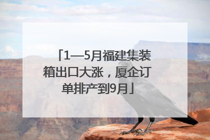 1—5月福建集装箱出口大涨，厦企订单排产到9月