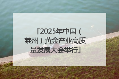2025年中国（莱州）黄金产业高质量发展大会举行