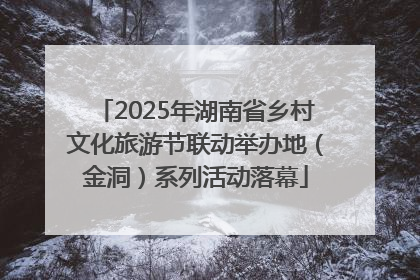 2025年湖南省乡村文化旅游节联动举办地（金洞）系列活动落幕