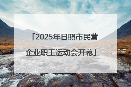 2025年日照市民营企业职工运动会开幕