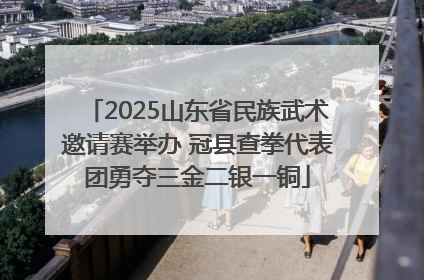 2025山东省民族武术邀请赛举办 冠县查拳代表团勇夺三金二银一铜