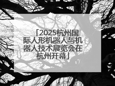 2025杭州国际人形机器人与机器人技术展览会在杭州开幕