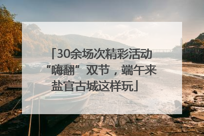 30余场次精彩活动“嗨翻”双节，端午来盐官古城这样玩