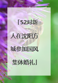 52对新人在沈阳方城参加国风集体婚礼
