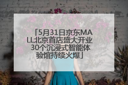 5月31日京东MALL北京首店盛大开业 30个沉浸式智能体验馆持续火爆