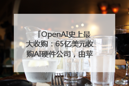 OpenAI史上最大收购：65亿美元收购AI硬件公司，由苹果前设计总监创办